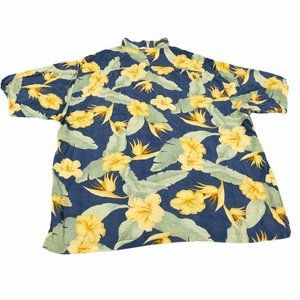 Breakwater Mens Size XL Hawaiian Print button up camp shirt